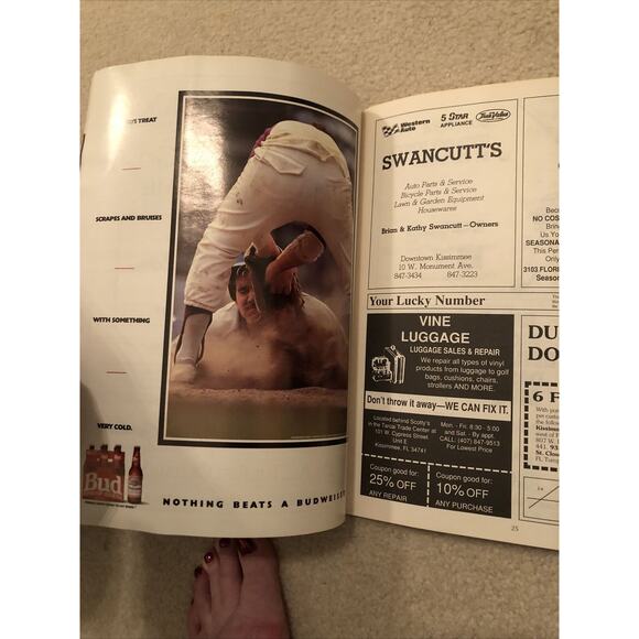 1992‎ Houston Astros Spring Training Baseball Program Jeff Bagwell - Picture 7 of 7